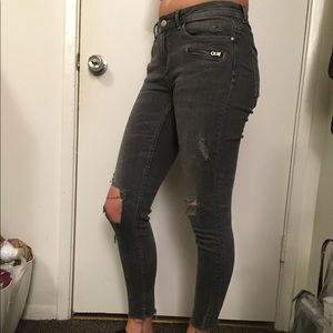 Zara distressed denim